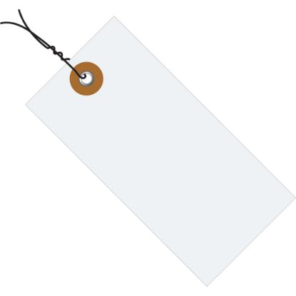 Picture of Tyvek Prewired Shipping Tags, #3, 3 3/4in x 1 7/8in, White, Box Of 1,000