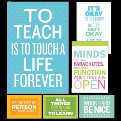 Picture of Scholastic Teachers Friend Inspirational Quotes Poster Set, Grades 3 - 6