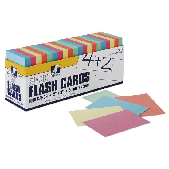 Picture of Pacon Blank Flash Cards, 2in x 3in, Pack Of 1,000