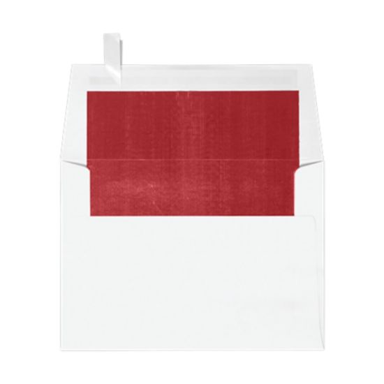 Picture of LUX Invitation Envelopes, A6, Peel & Press Closure, Red/White, Pack Of 1,000