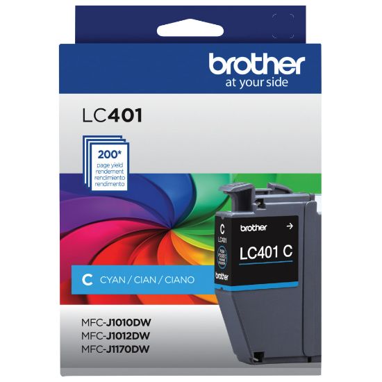 Picture of Brother LC401 Cyan Ink Cartridge, LC401C