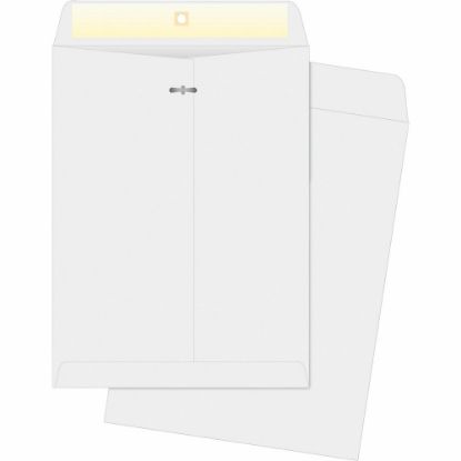 Picture of Business Source Double-prong Clasp Envelopes - Clasp - #97 - 10in Width x 13in Length - 28 lb - Clasp - Wove - 100 / Box - White