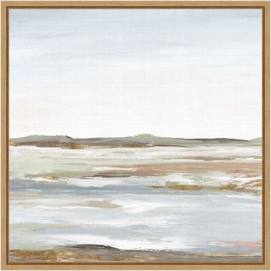 Picture of Amanti Art Vastness I Landscape by Eva Watts Framed Canvas Wall Art Print, 16inH x 16inW, Maple