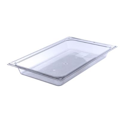 Picture of StorPlus Full-Size Plastic Food Pans, 2 1/2inH x 12 3/4inW x 20 3/4inD, Clear, Pack Of 6