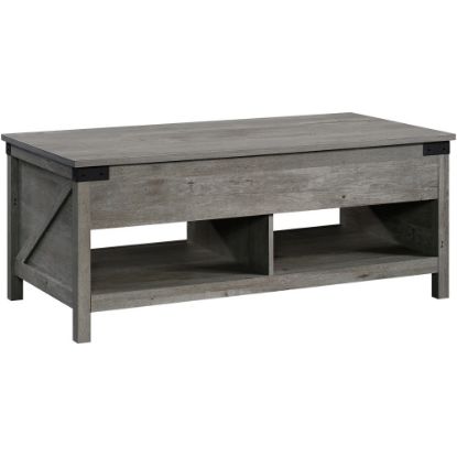 Picture of Sauder Bridge Acre Coffee Table, 18-15/16inH x 46-1/4inW x 23-5/8inD, Mystic Oak