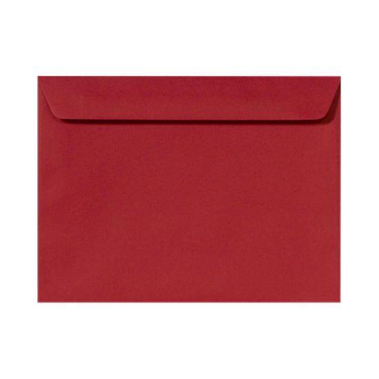 Picture of LUX Booklet 9in x 12in Envelopes, Gummed Seal, Ruby Red, Pack Of 500