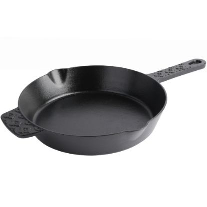 Picture of Spice by Tia Mowry Savory Saffron Pre-Seasoned Cast Iron Skillet, 8in, Black