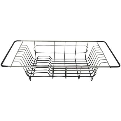 Picture of Better Houseware Stainless-Steel Over-the-Sink Dish Drainer, 4-1/2inH x 8-1/4inW x 19-1/4inD, Silver