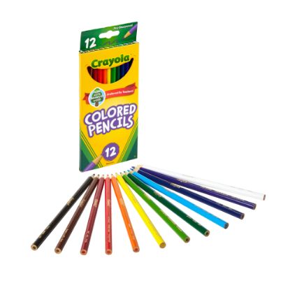 Picture of Crayola Color Pencils, Assorted Colors, Set Of 12 Color Pencils