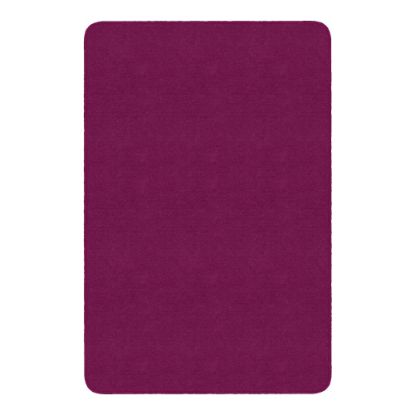 Picture of Flagship Carpets Americolors Rug, Rectangle, 4ft x 6ft, Cranberry