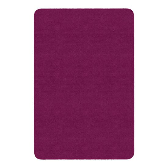 Picture of Flagship Carpets Americolors Rug, Rectangle, 4ft x 6ft, Cranberry