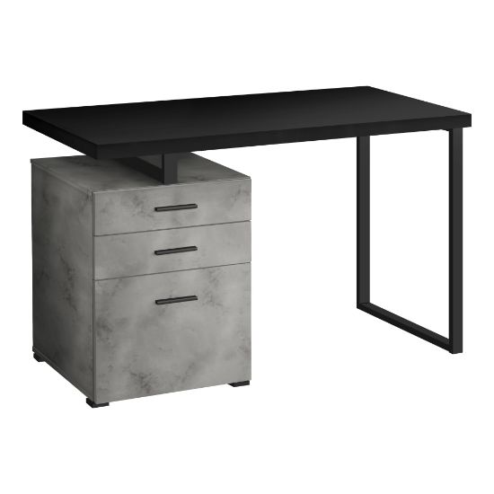 Picture of Monarch Specialties Melody 48inW Computer Desk, Black/Gray