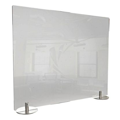 Picture of Ghent Desktop Protection Screen, Freestanding, 24in x 59in, Clear