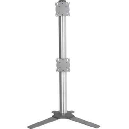 Picture of Chief KONTOUR K3 Free-Standing 1x2 Static Array - Up to 30in Screen Support - 30 lb Load Capacity - HDTV, LCD, LED, Touchscreen Display Type Supported22.7in Width - Desktop - Silver