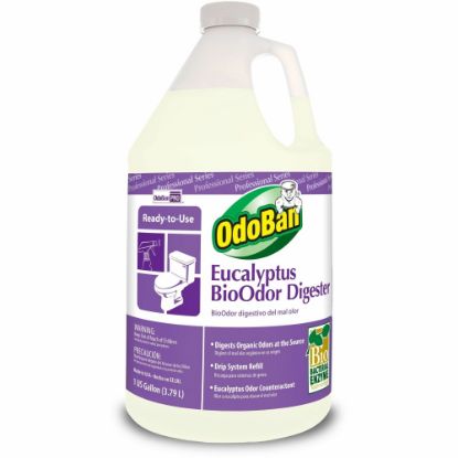 Picture of OdoBan Professional BioOdor Digester Refill - 128 fl oz (4 quart) - Eucalyptus Scent - 4 / Carton - Purple