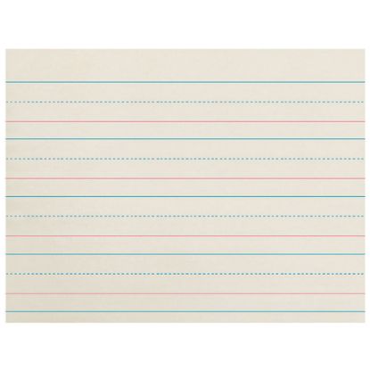 Picture of Zaner-Bloser Newsprint Handwriting Paper, Dotted Midline, 8in x 10-1/2in, 500 Sheets Per Pack, Case Of 3 Packs