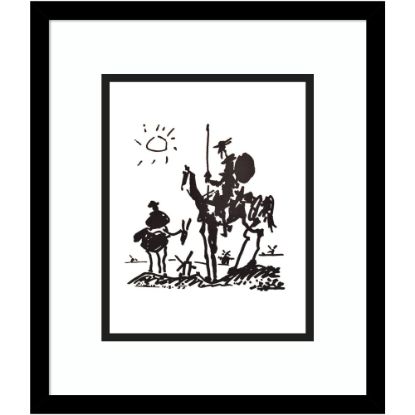 Picture of Amanti Art Don Quixote by Pablo Picasso Wood Framed Wall Art Print, 16inH x 14inW, Black