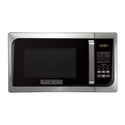 Picture of Black+Decker EM925AJK-P1 0.9 Cu Ft Pull Handle Microwave, Stainless Steel