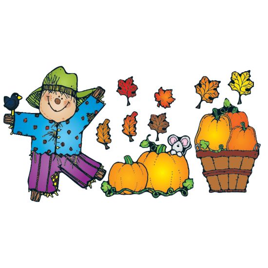 Picture of D.J. Inkers Pumpkin Patch Bulletin Board Set, Grades K - 3