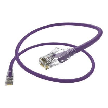 Picture of UNC Group Clearfit - Patch cable - RJ-45 (M) to RJ-45 (M) - 20 ft - UTP - CAT 6 - snagless, stranded - purple