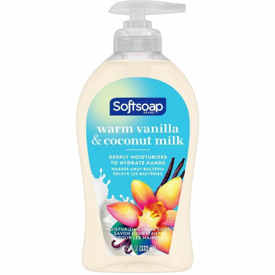 Picture of Softsoap Liquid Hand Soap, Warm Vanilla And Coconut Milk Scent, 11.3  Oz