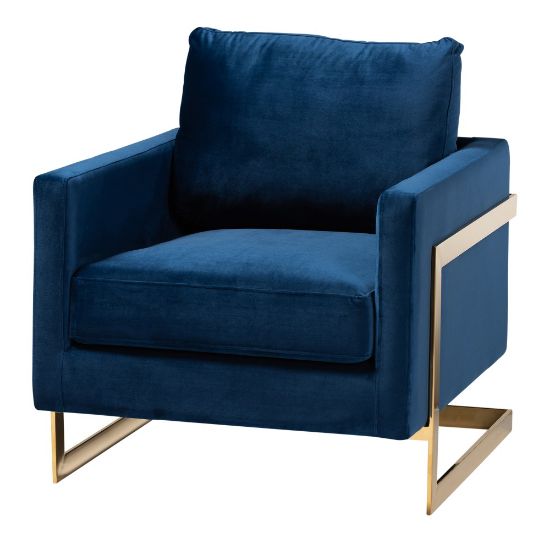 Picture of Baxton Studio 9782 Armchair, Royal Blue