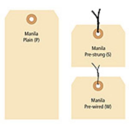 Picture of Partners Brand Manila Shipping Tags, 13 Point, #1, 2 3/4in x 1 3/8in, Box Of 1,000