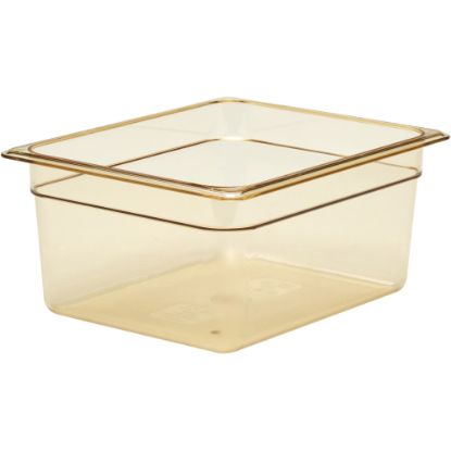 Picture of Cambro H-Pan High-Heat GN 1/2 Food Pans, 6inH x 10-7/16inW x 12-3/4inD, Amber, Pack Of 6 Pans