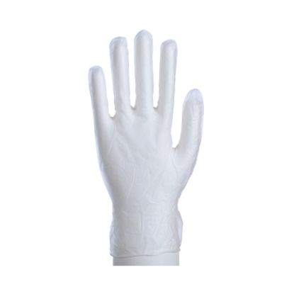 Picture of Daxwell Disposable Vinyl Gloves, X-Large, Clear, 100 Gloves Per Box