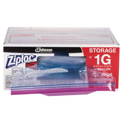 Picture of Ziploc Storage Bags, 1 Gallon, Box Of 250 Bags