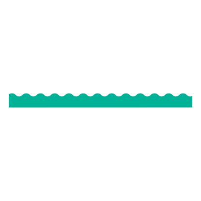 Picture of TREND Terrific Trimmers Board Trim, 2 1/4in x 39in, Teal, Pack Of 12