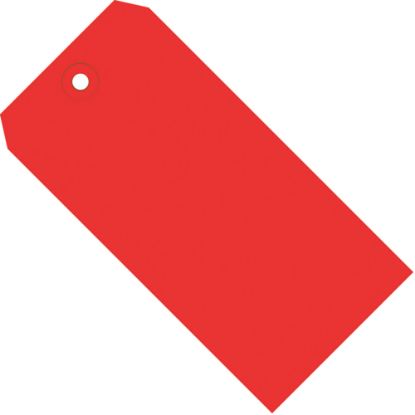 Picture of Partners Brand Color Shipping Tags, #2, 3 1/4in x 1 5/8in, Red, Box Of 1,000