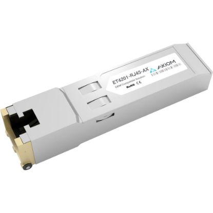 Picture of Axiom 1000BASE-T SFP Transceiver for Edge-Core Networks - ET4201-RJ45 - For Data Networking - 1 x 1000Base-T - 128 MB/s Gigabit Ethernet1 Gbit/s