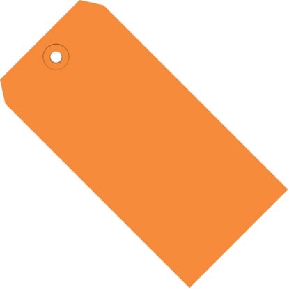 Picture of Partners Brand Color Shipping Tags, #3, 3 3/4in x 1 7/8in, Orange, Box Of 1,000