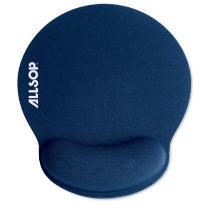 Picture of Allsop Memory Foam Mouse Pad, 0.25inH x 9.75inW x 11.5inD, Blue