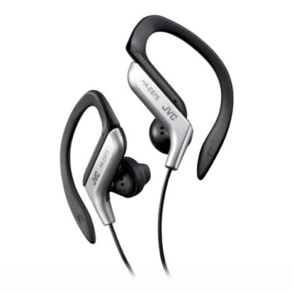 Picture of JVC Ear-Clip Headphones for Light Sports With Bass Enhancement, Black/Silver