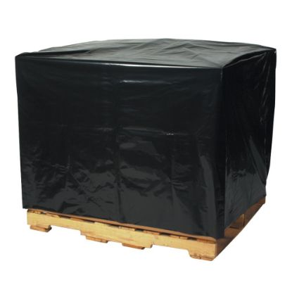 Picture of Partners Brand 2 Mil Black Pallet Covers 46in x 42in x 68in, Box of 50