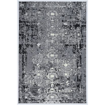 Picture of Linon Perimeter Area Rug, 8ft x 10ft 6in, Baleen, Gray/Cream