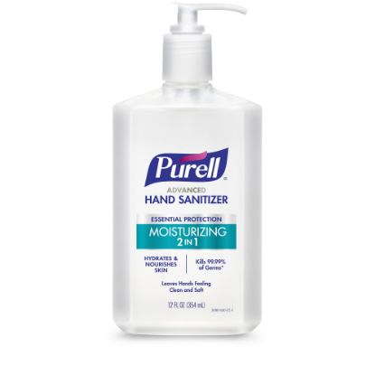 Picture of Purell 2-In-1 Moisturizing Advanced Gel Hand Sanitizer, 12 Fl Oz