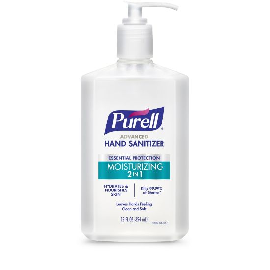 Picture of Purell 2-In-1 Moisturizing Advanced Gel Hand Sanitizer, 12 Fl Oz