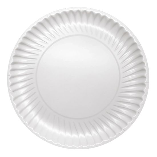 Picture of Highmark Paper Plates, 8-3/4in, White, Pack Of 120