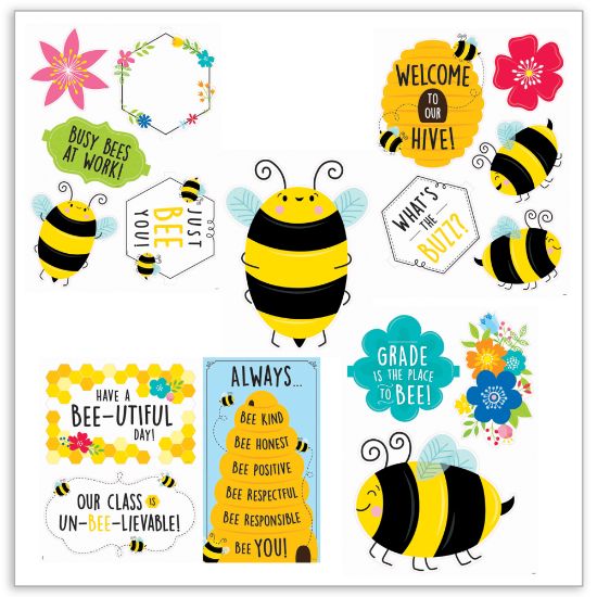 Picture of Creative Teaching Press Busy Bees 17-Piece Bulletin Board Set