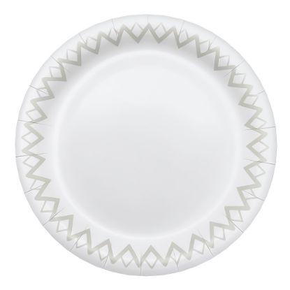 Picture of Highmark Paper Plates, 6-3/4in, Printed White, Pack Of 125