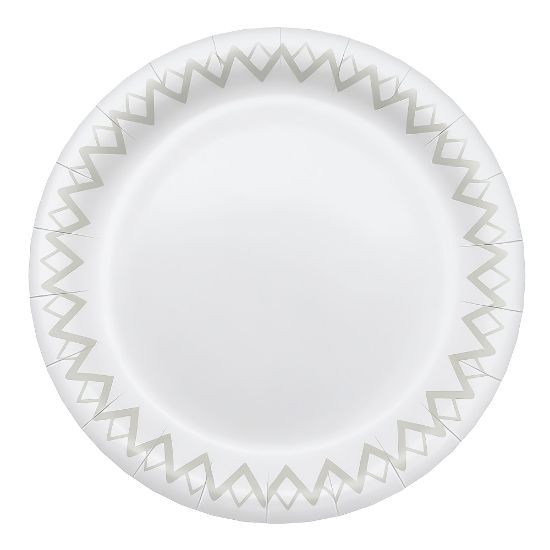 Picture of Highmark Paper Plates, 6-3/4in, Printed White, Pack Of 125