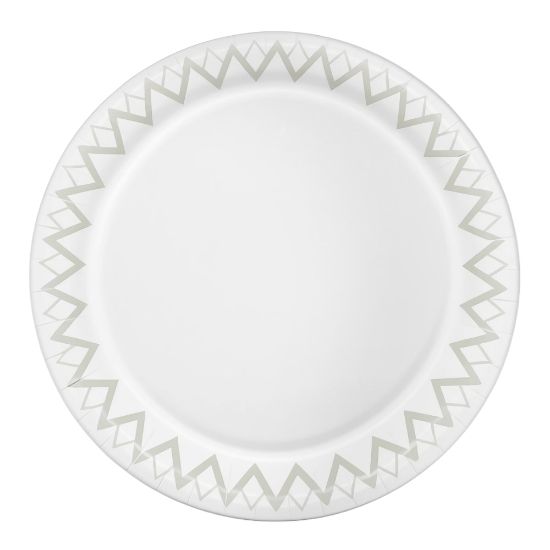 Picture of Highmark Paper Plates, 8-3/4in, Printed White, Pack Of 125