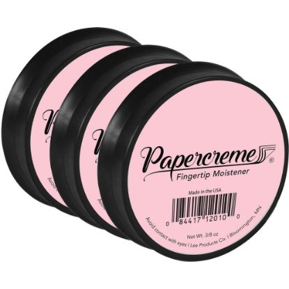 Picture of LEE Papercreme Fingertip Moistener - Light Pink - Greaseless - 3 / Pack