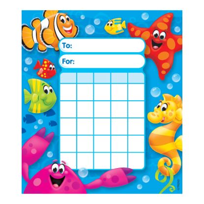 Picture of TREND Incentive Pad, Sea Buddies, 5 1/4in x 6in, Assorted Colors, Pad Of 36 Charts