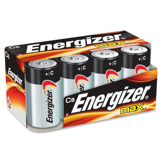 Picture of Energizer MAX Alkaline C Battery 8-Packs - For Multipurpose - C - 96 / Carton