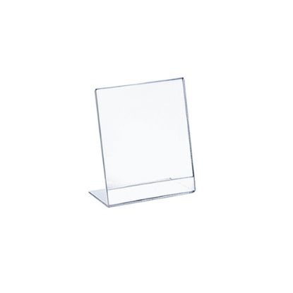 Picture of Azar Displays Acrylic L-Shaped Sign Holders, 4in x 6in, Clear, Pack Of 10