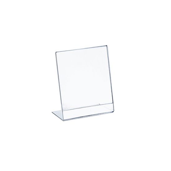 Picture of Azar Displays Acrylic L-Shaped Sign Holders, 4in x 6in, Clear, Pack Of 10